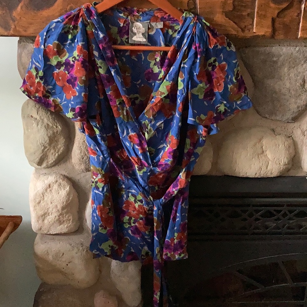 Girls From Savoy (Anthropologie) silk top